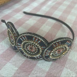 Art Deco Embroidered Headband